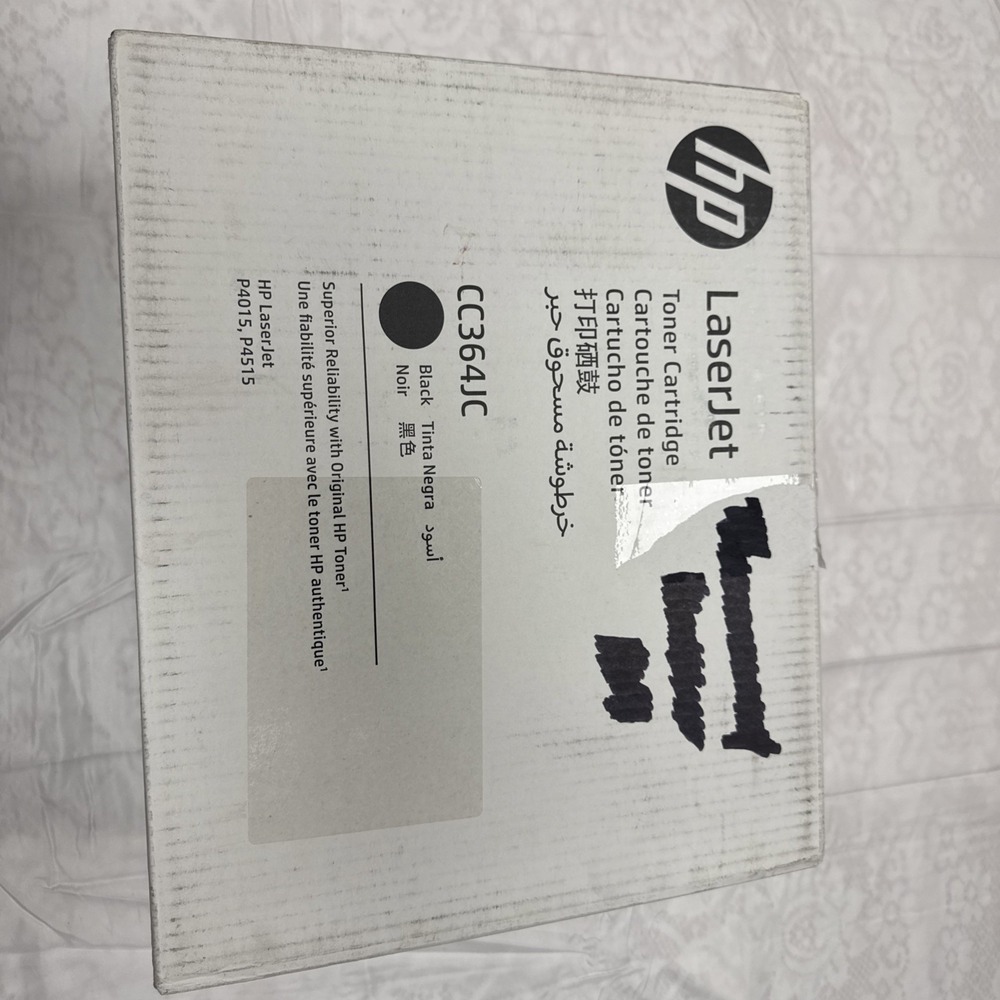 HP 64X CC364JC Black High‎ Yield Toner For LaserJet P4015, P4515 Pages Open Box